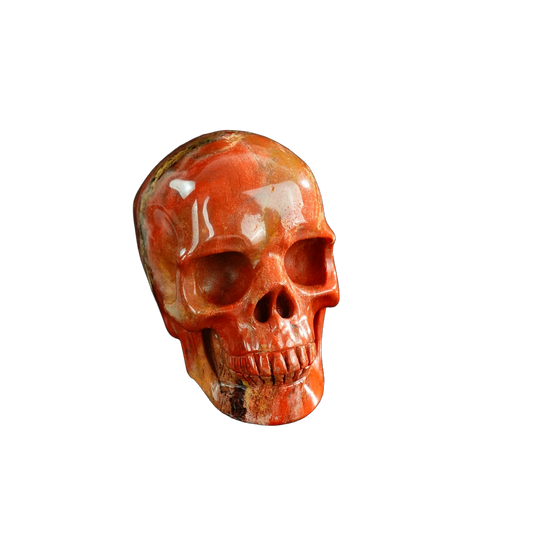3.0" Red Jasper Crystal Skull Carving - Unique Piece #RJ08