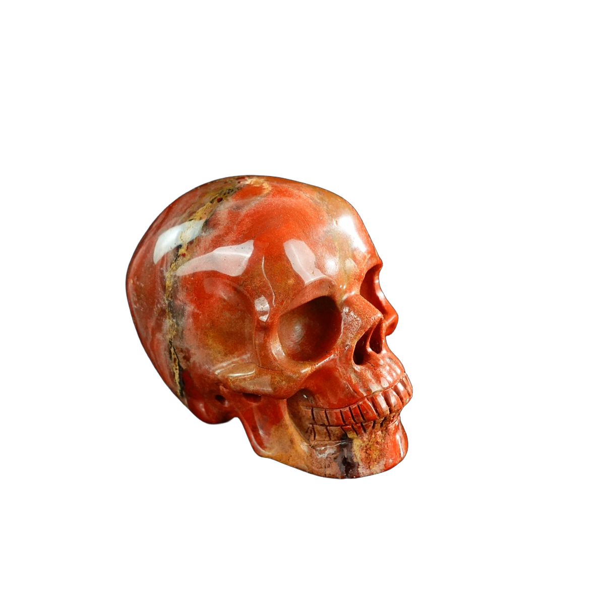 3.0" Red Jasper Crystal Skull Carving - Unique Piece #RJ08