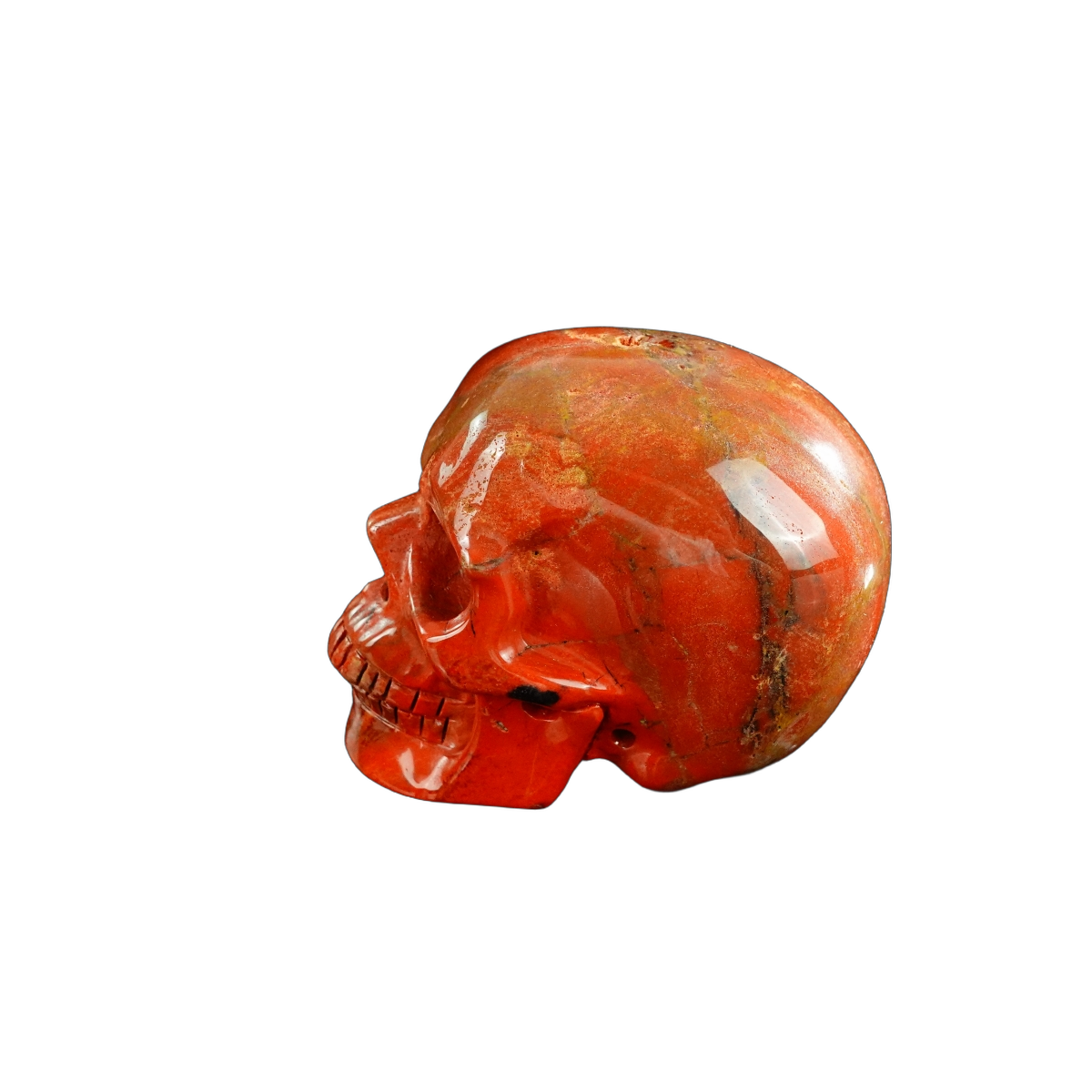3.0" Red Jasper Crystal Skull Carving - Unique Piece #RJ08