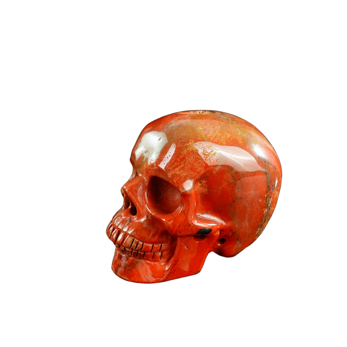 3.0" Red Jasper Crystal Skull Carving - Unique Piece #RJ08