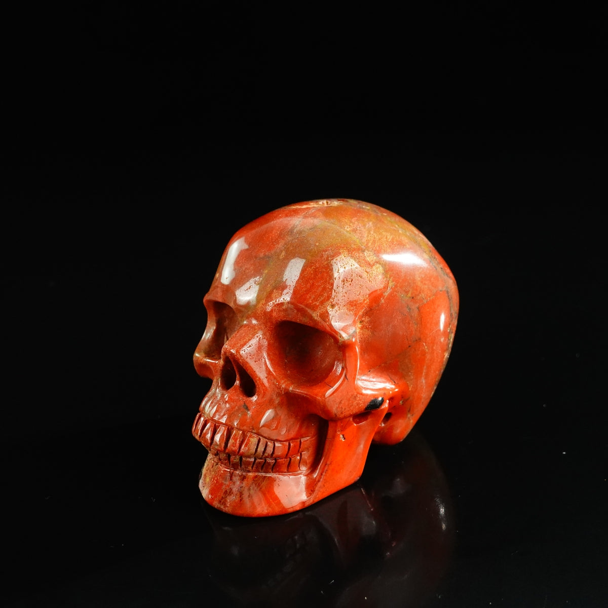 3.0" Red Jasper Crystal Skull Carving - Unique Piece #RJ08