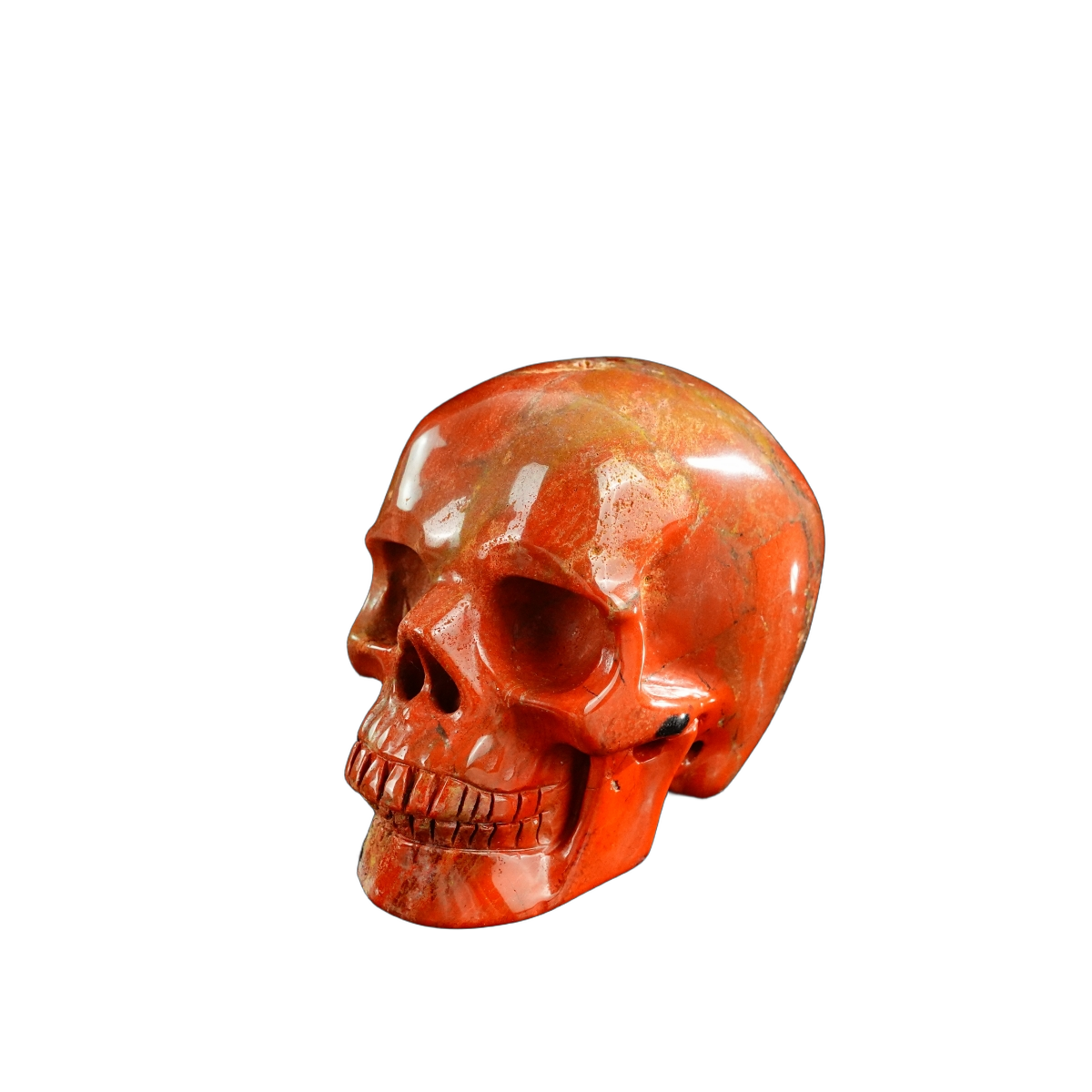 3.0" Red Jasper Crystal Skull Carving - Unique Piece #RJ08