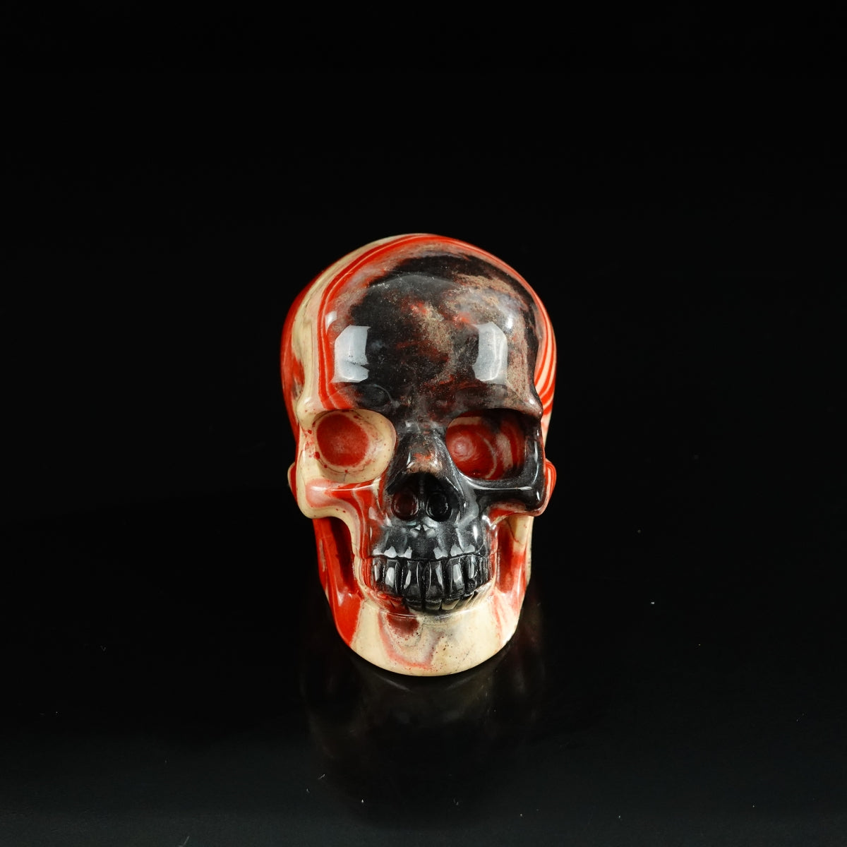3.0" Red Jasper Crystal Skull Carving - Unique Piece #RJ09