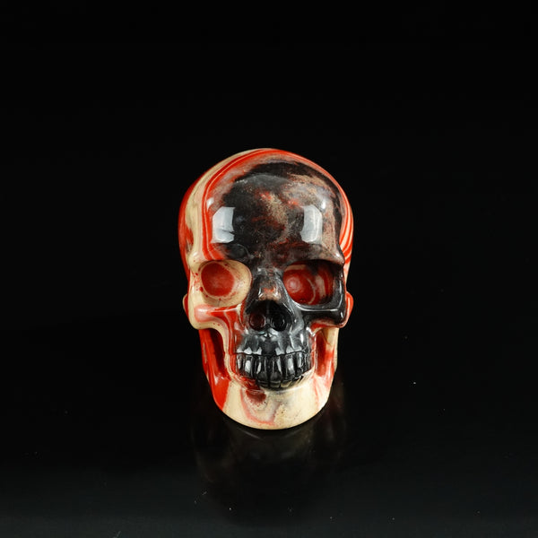 3.0" Red Jasper Crystal Skull Carving - Unique Piece #RJ09