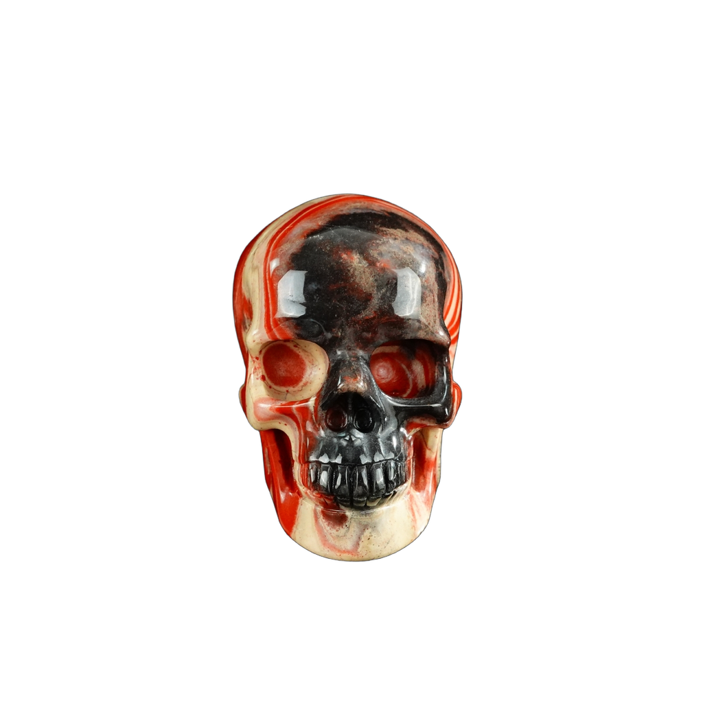3.0" Red Jasper Crystal Skull Carving - Unique Piece #RJ09