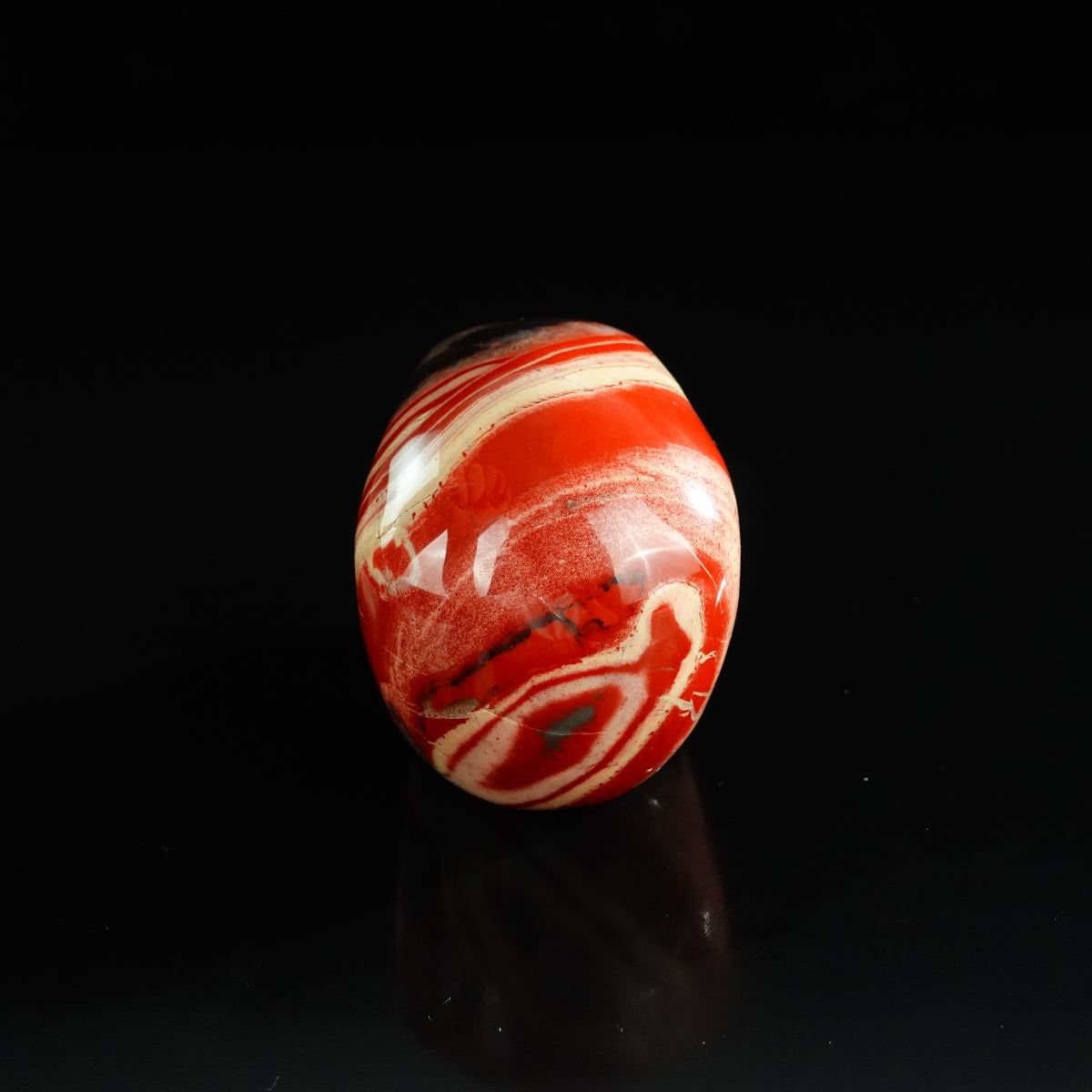 3.0" Red Jasper Crystal Skull Carving - Unique Piece #RJ09