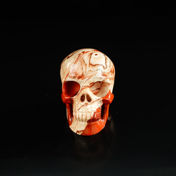 3.0" Red Jasper Crystal Skull Carving - Unique Piece #RJ10