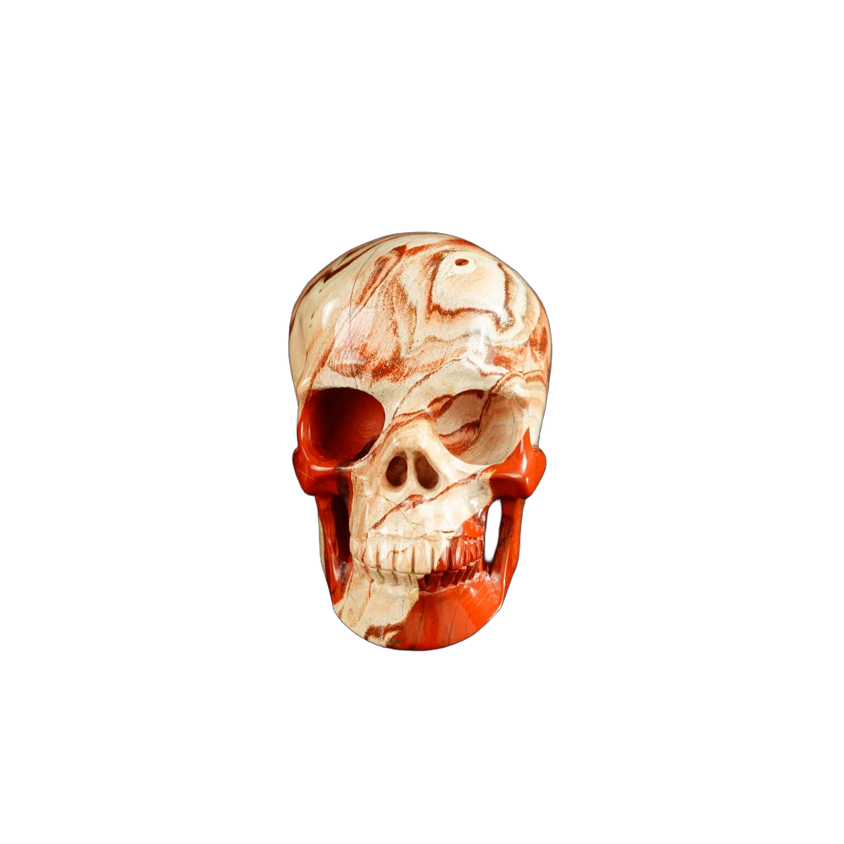 3.0" Red Jasper Crystal Skull Carving - Unique Piece #RJ10