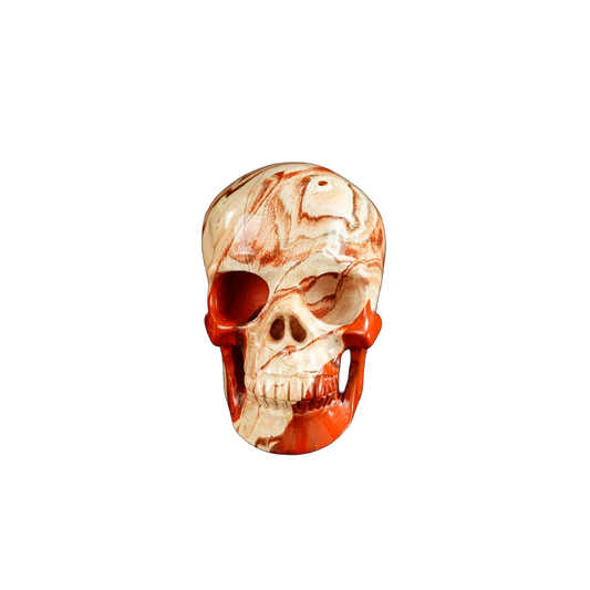 3.0" Red Jasper Crystal Skull Carving - Unique Piece #RJ10