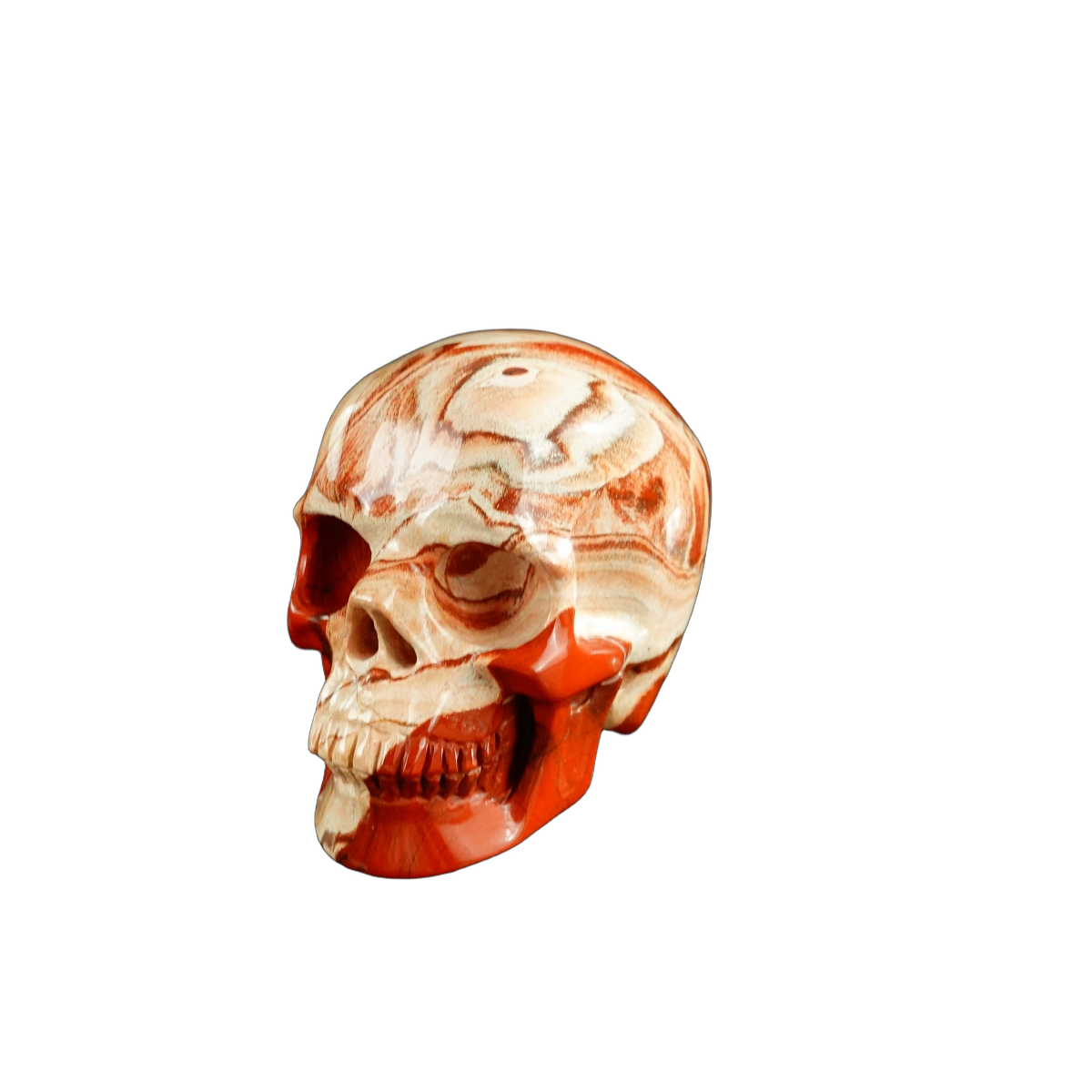 3.0" Red Jasper Crystal Skull Carving - Unique Piece #RJ10