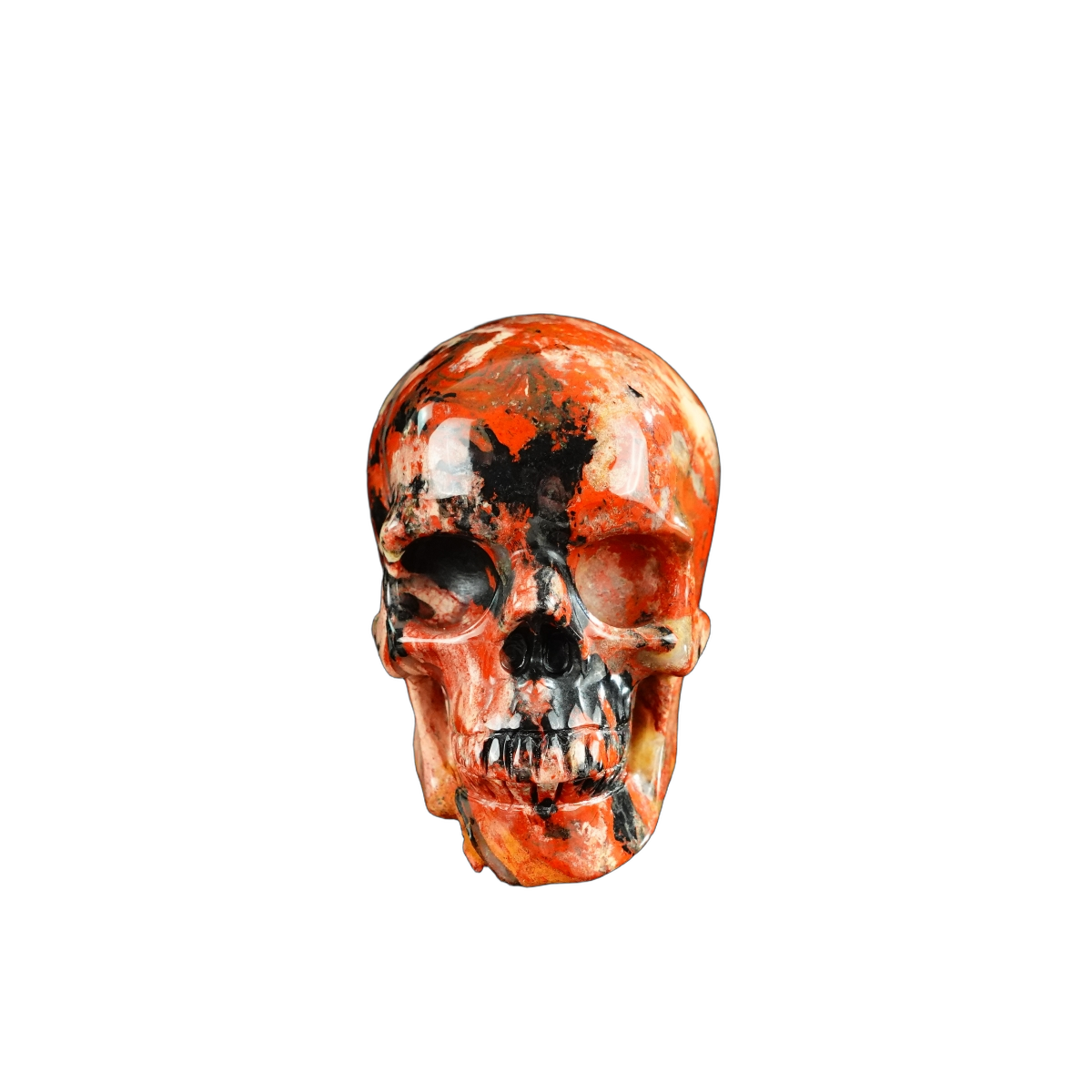 3.0" Red Jasper Crystal Skull Carving - Unique Piece #RJ11
