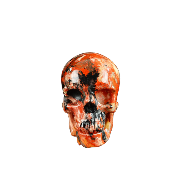 3.0" Red Jasper Crystal Skull Carving - Unique Piece #RJ11
