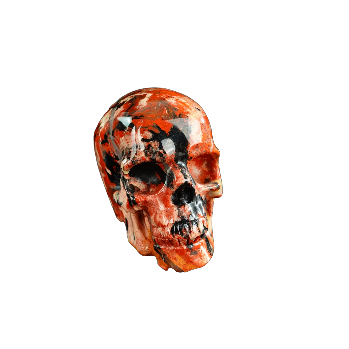 3.0" Red Jasper Crystal Skull Carving - Unique Piece #RJ11