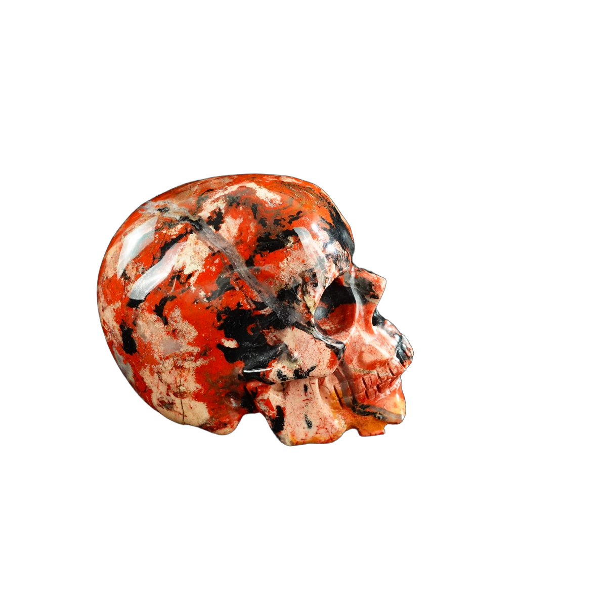 3.0" Red Jasper Crystal Skull Carving - Unique Piece #RJ11