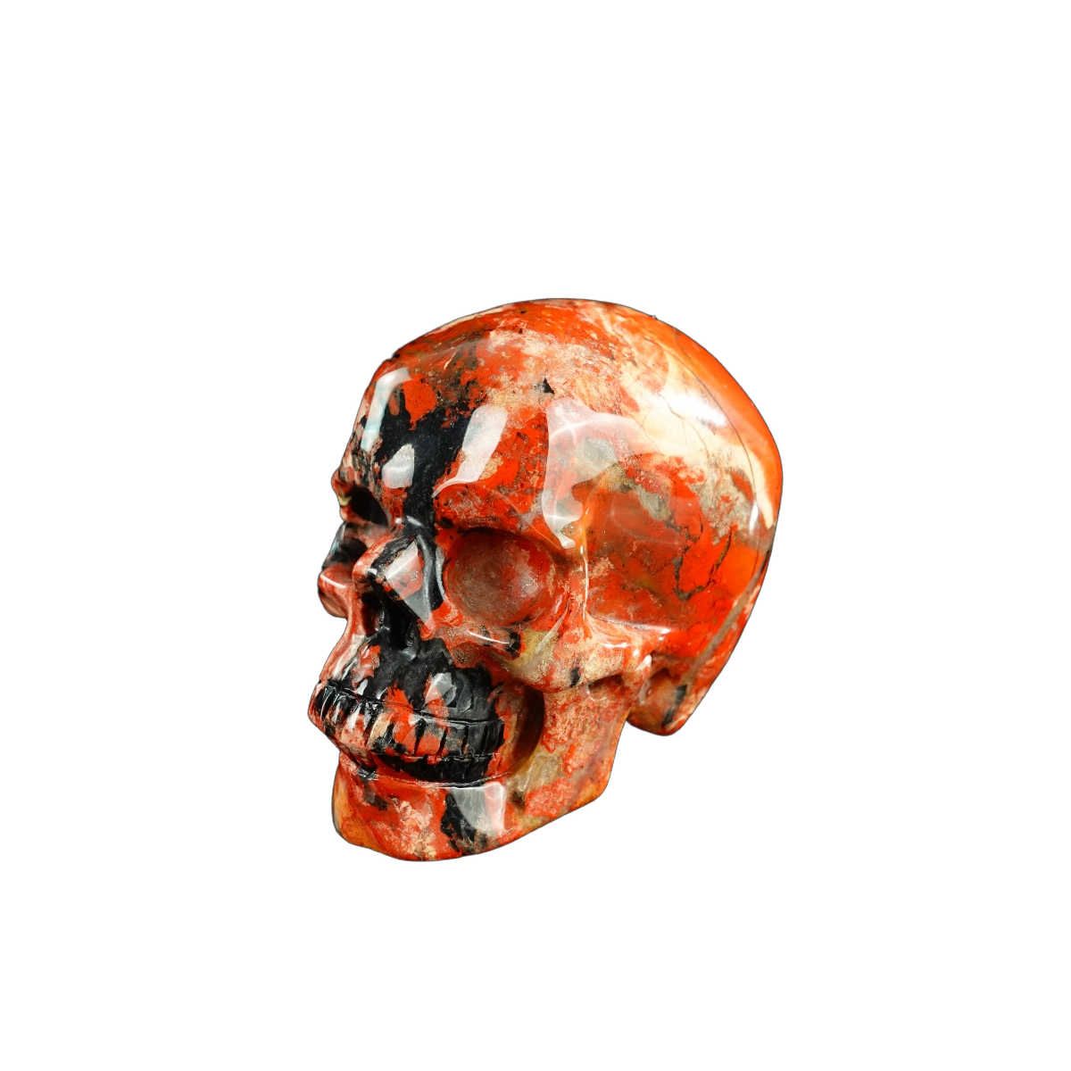 3.0" Red Jasper Crystal Skull Carving - Unique Piece #RJ11