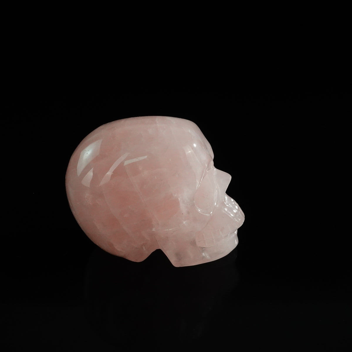 3.0" Rose Quartz Crystal Skull Carving - Unique Piece #RQ04