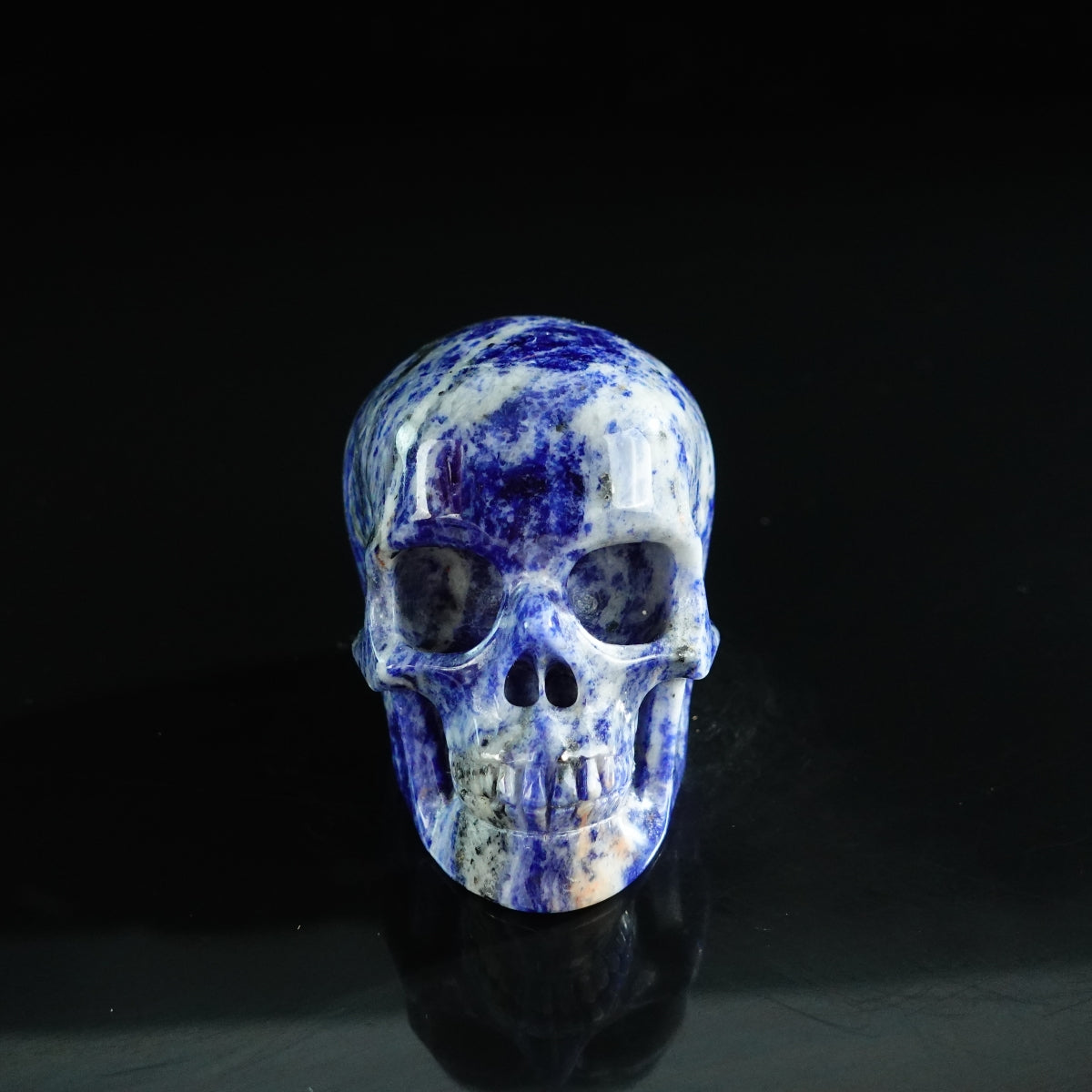 3.0" Sodalite Crystal Skull Carving - Unique Piece #SL01