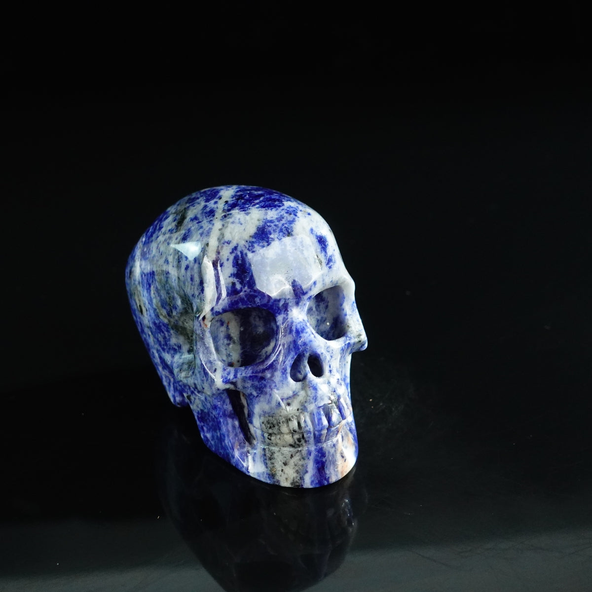 3.0" Sodalite Crystal Skull Carving - Unique Piece #SL01