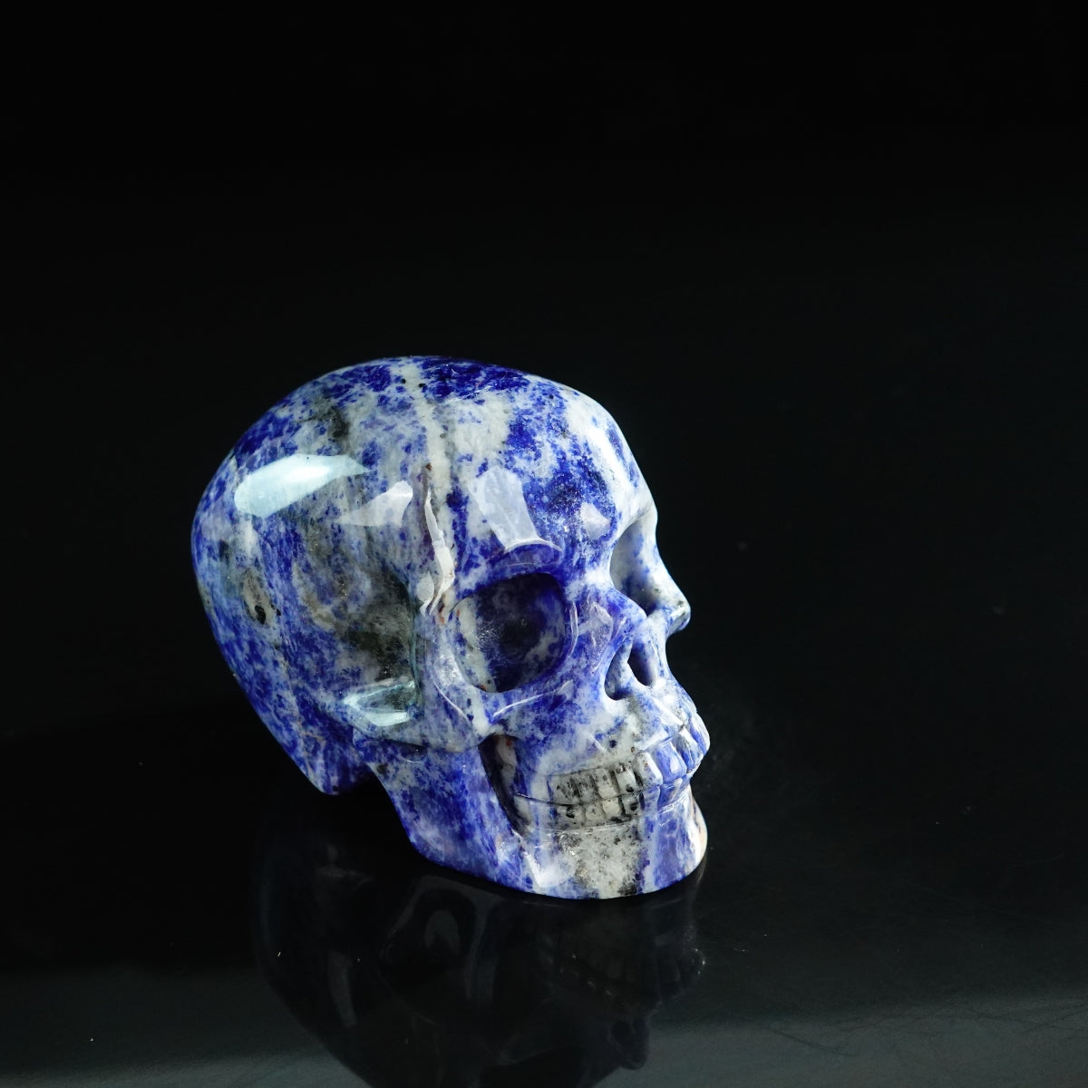 3.0" Sodalite Crystal Skull Carving - Unique Piece #SL01