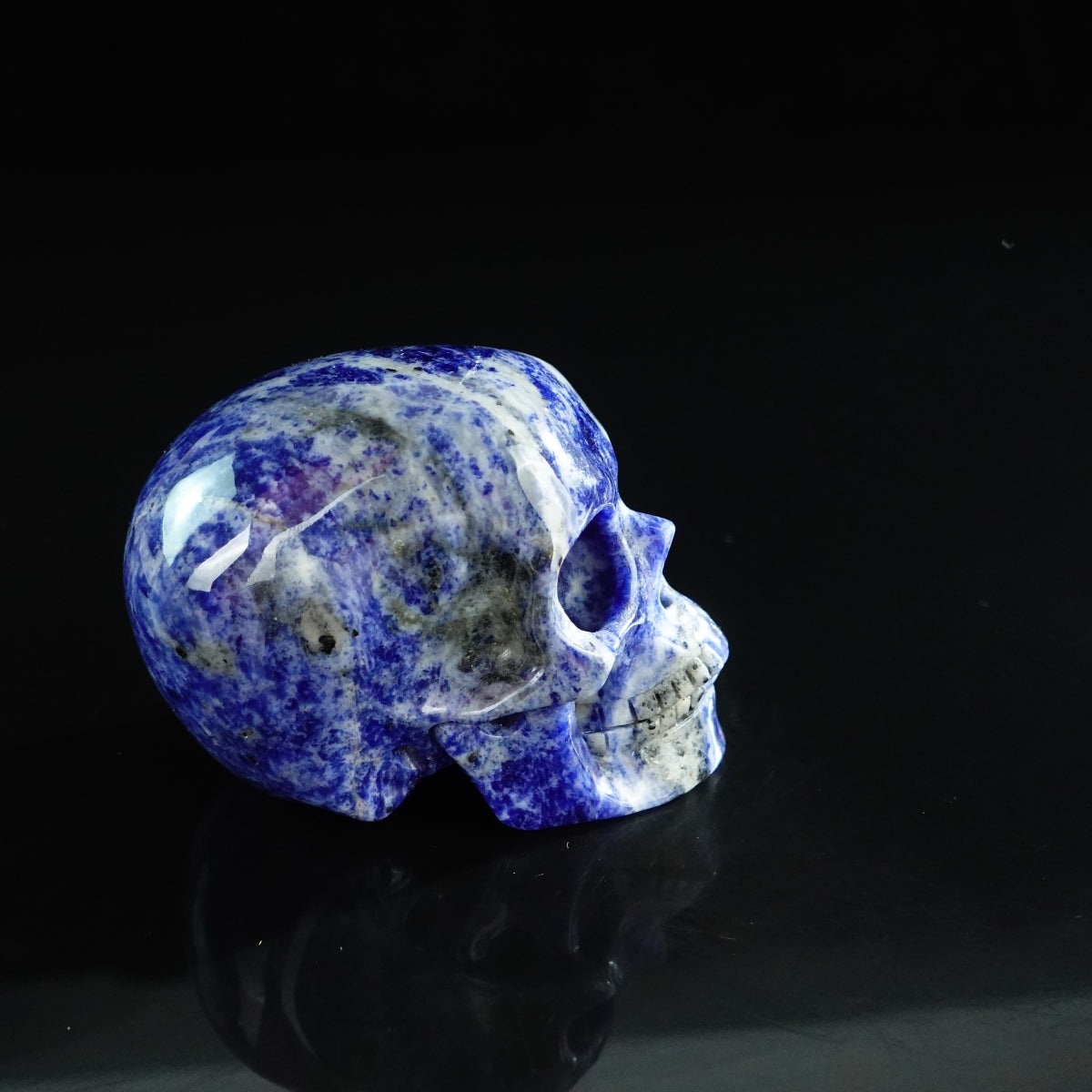 3.0" Sodalite Crystal Skull Carving - Unique Piece #SL01