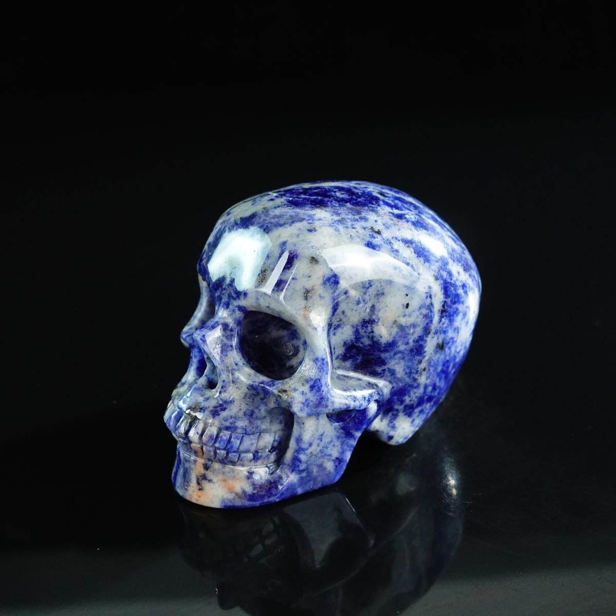 3.0" Sodalite Crystal Skull Carving - Unique Piece #SL01