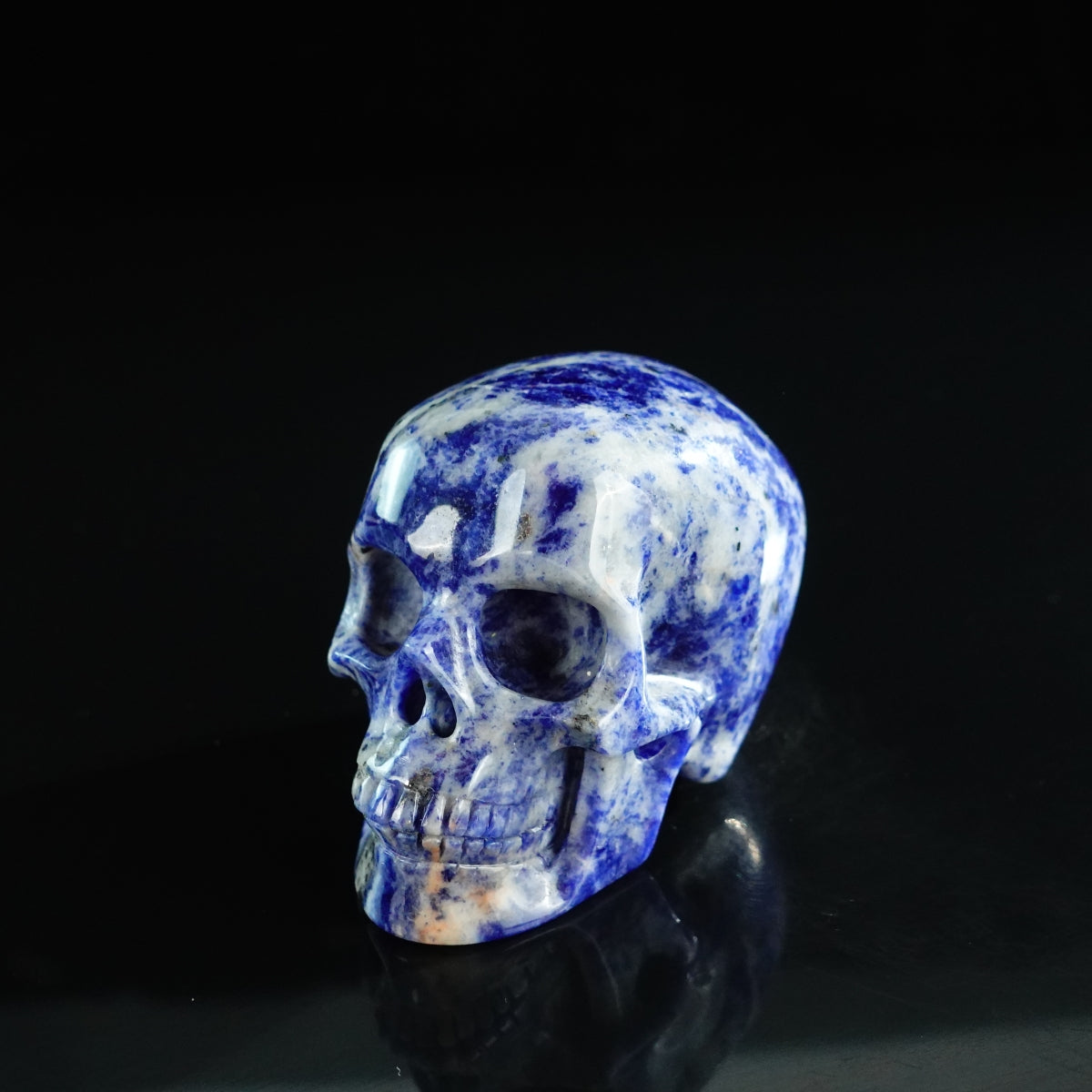 3.0" Sodalite Crystal Skull Carving - Unique Piece #SL01
