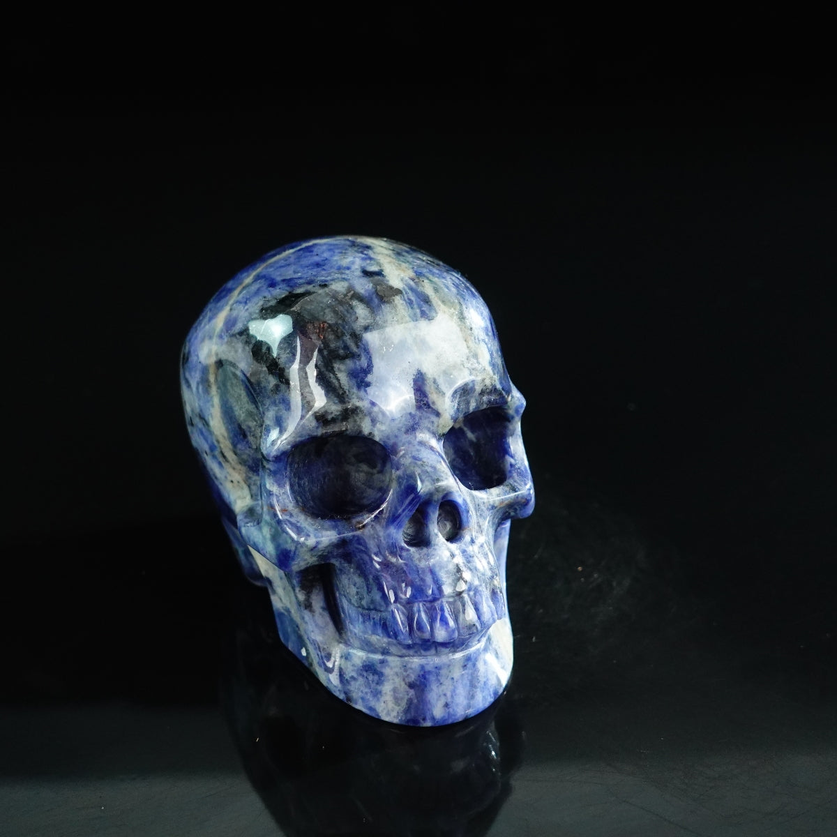 3.0" Sodalite Crystal Skull Carving - Unique Piece #SL02