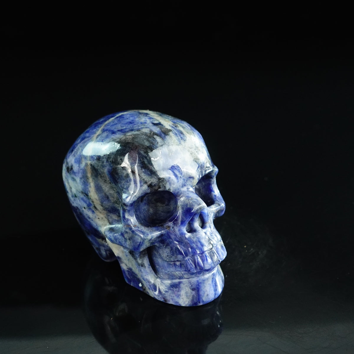 3.0" Sodalite Crystal Skull Carving - Unique Piece #SL02