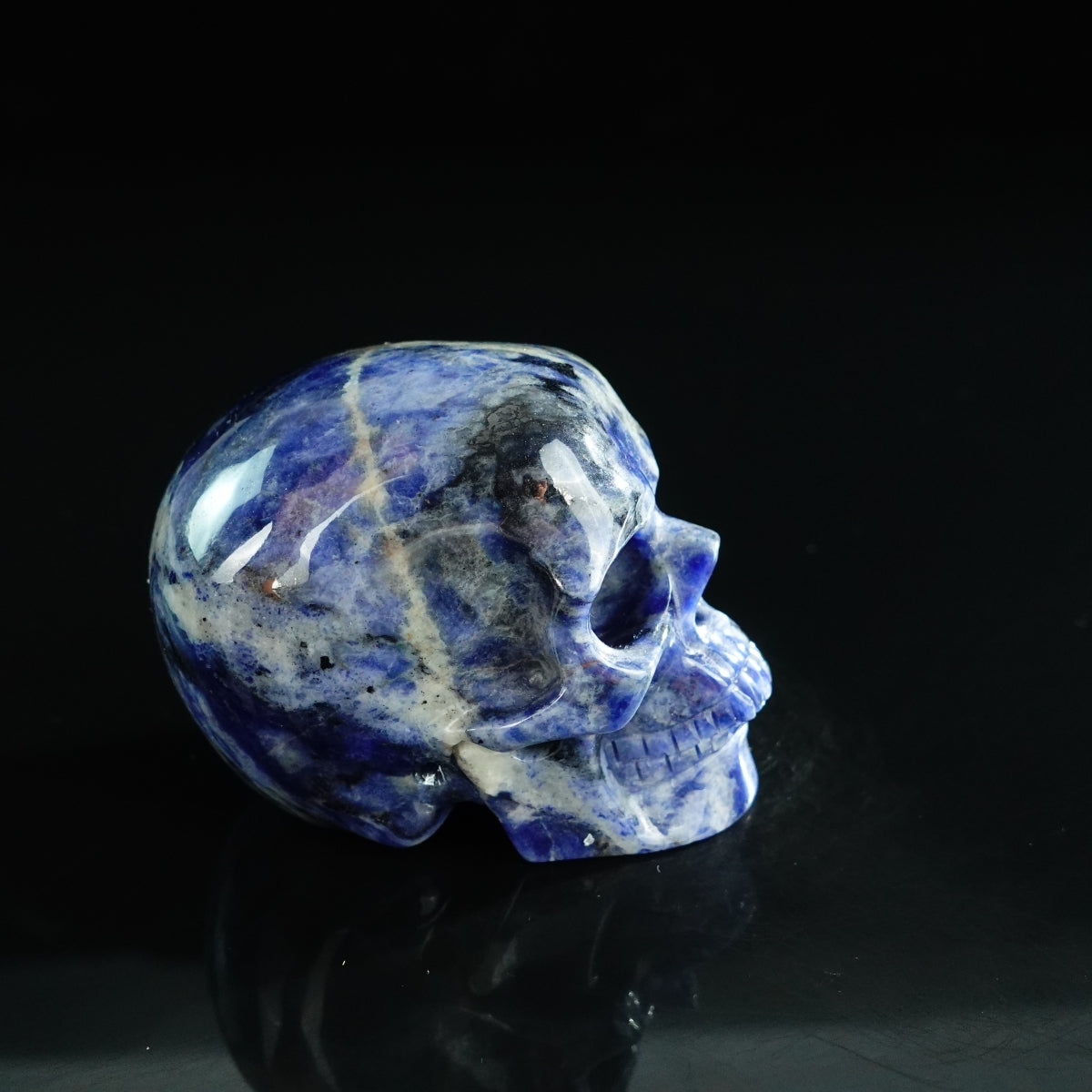 3.0" Sodalite Crystal Skull Carving - Unique Piece #SL02