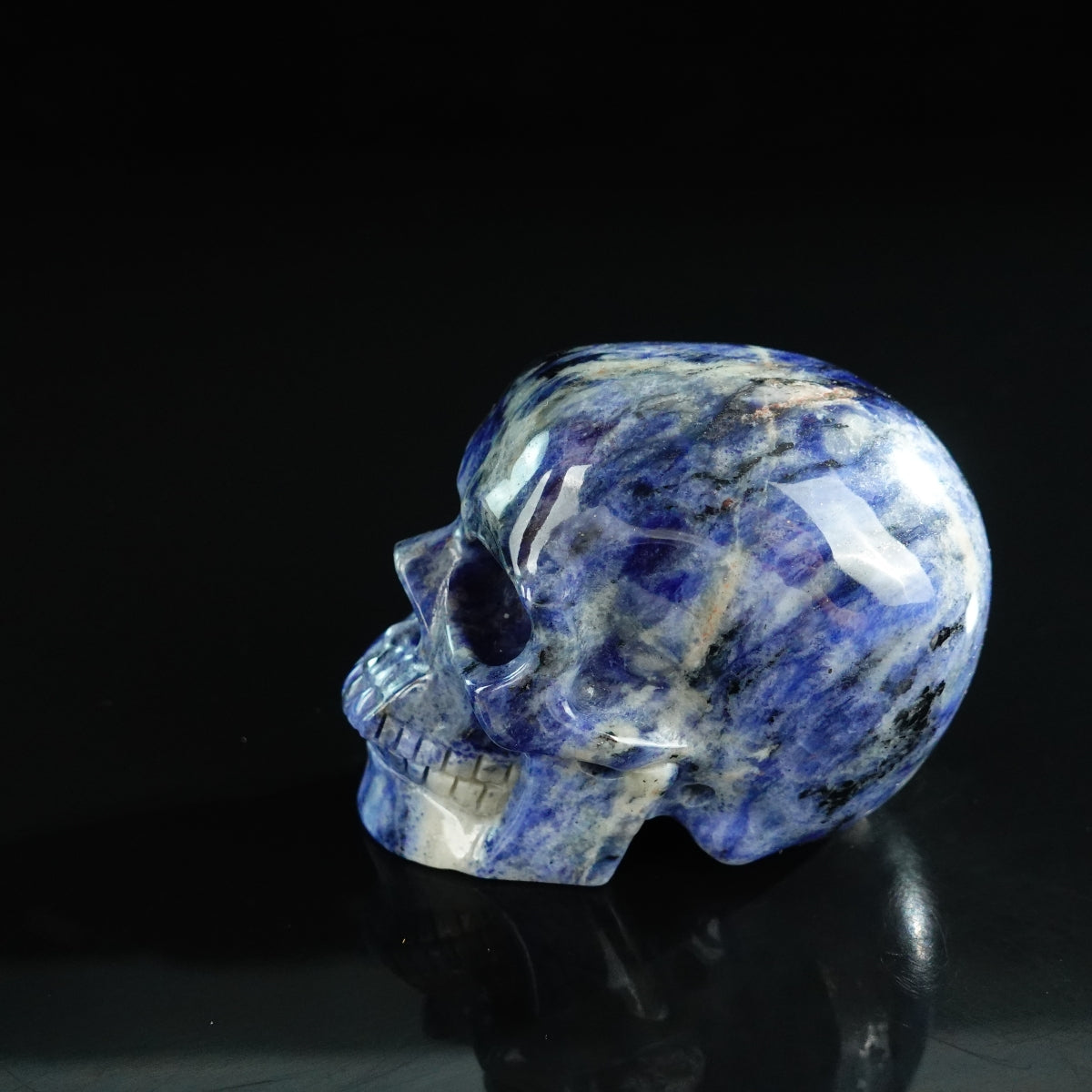 3.0" Sodalite Crystal Skull Carving - Unique Piece #SL02