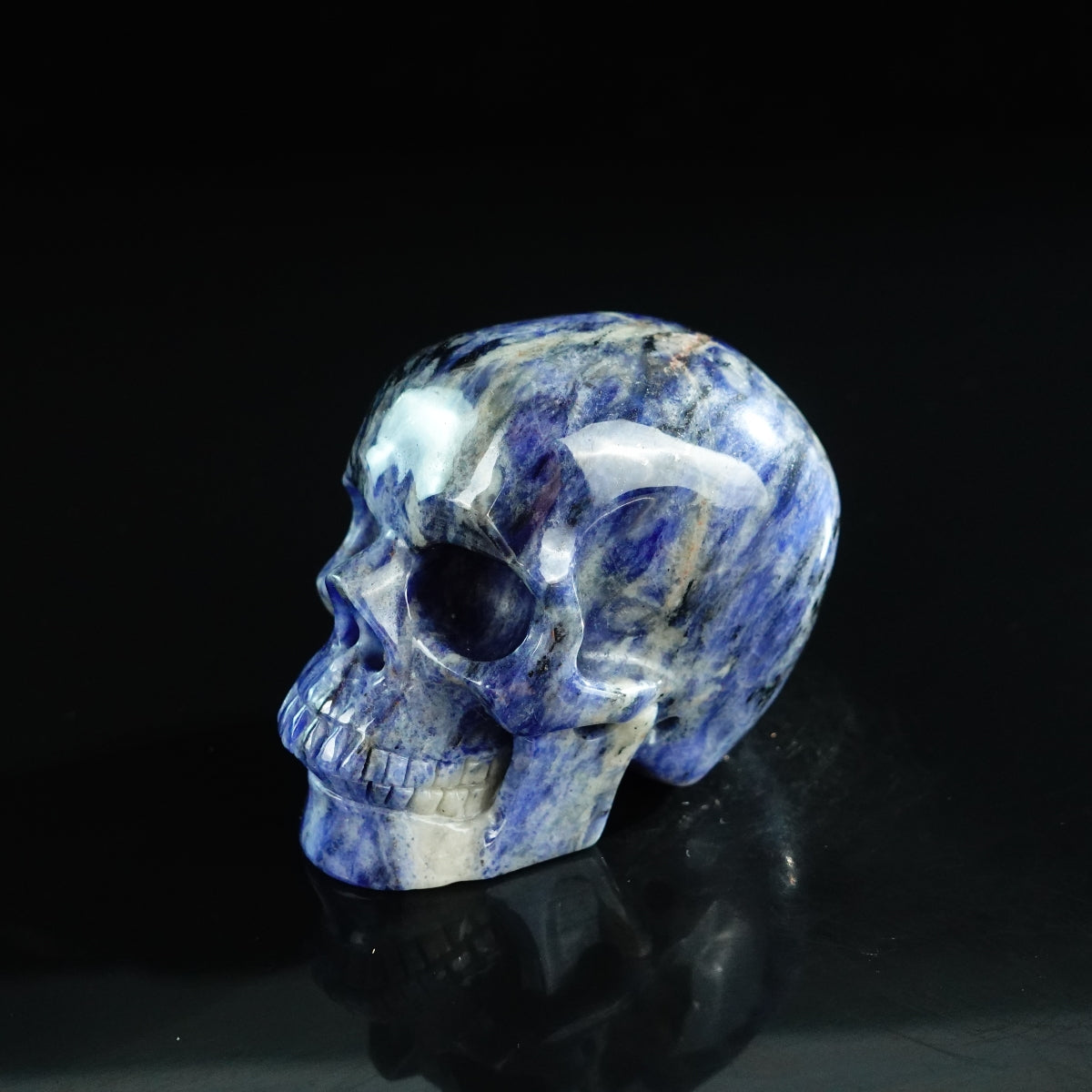 3.0" Sodalite Crystal Skull Carving - Unique Piece #SL02