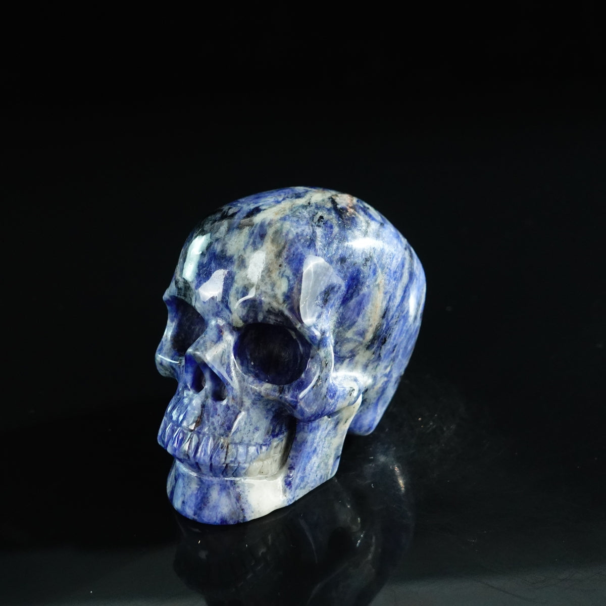 3.0" Sodalite Crystal Skull Carving - Unique Piece #SL02