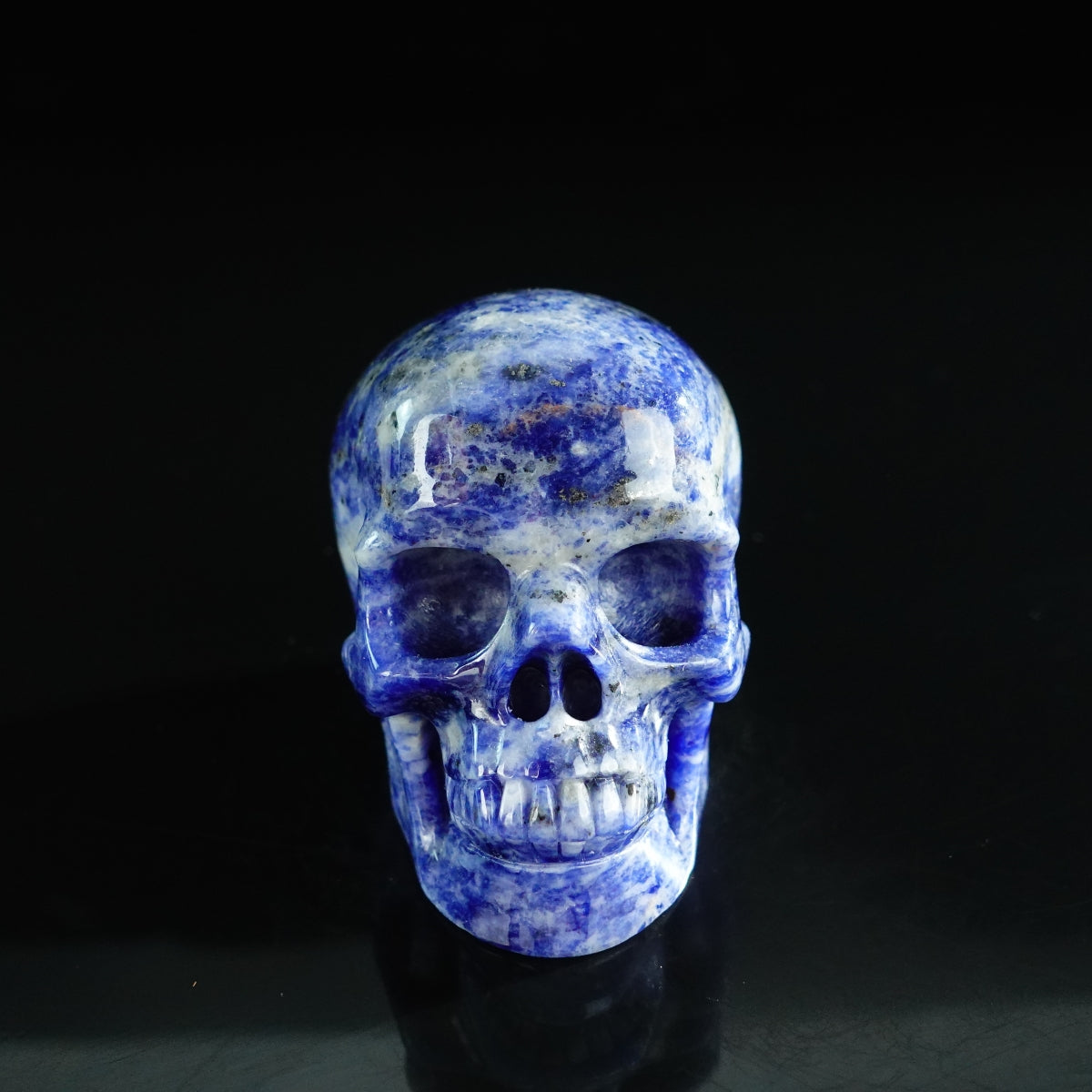 3.0" Sodalite Crystal Skull Carving - Unique Piece #SL03