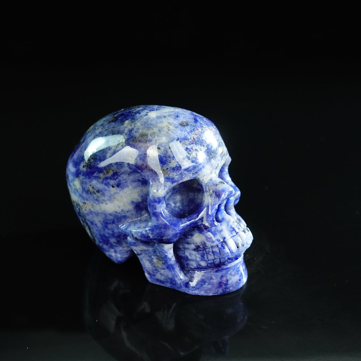 3.0" Sodalite Crystal Skull Carving - Unique Piece #SL03