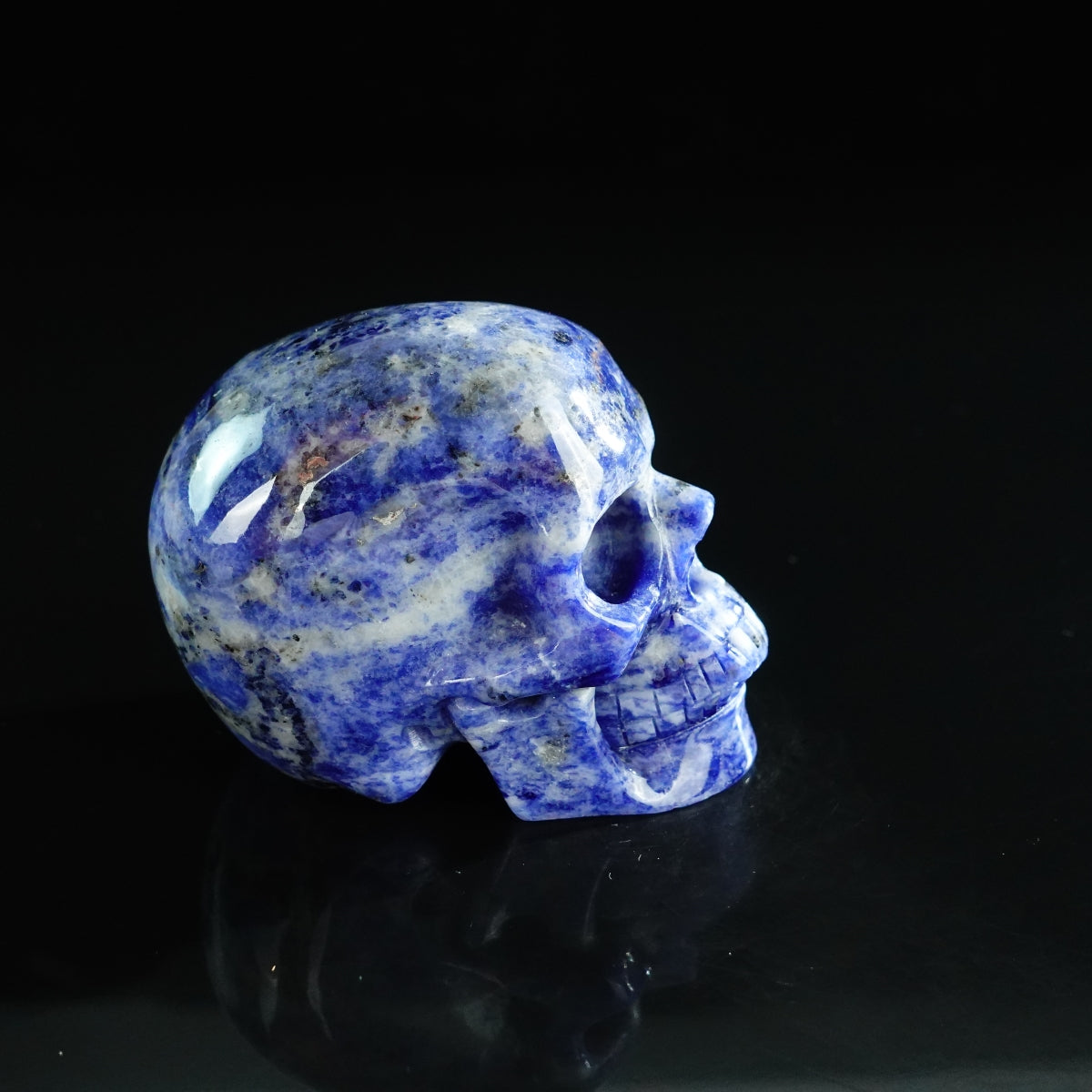 3.0" Sodalite Crystal Skull Carving - Unique Piece #SL03