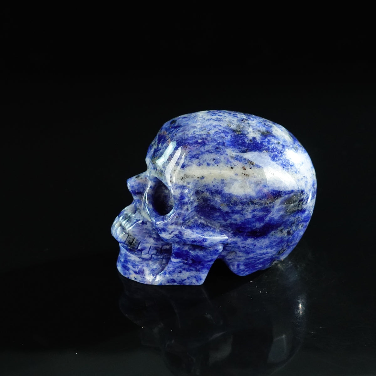 3.0" Sodalite Crystal Skull Carving - Unique Piece #SL03
