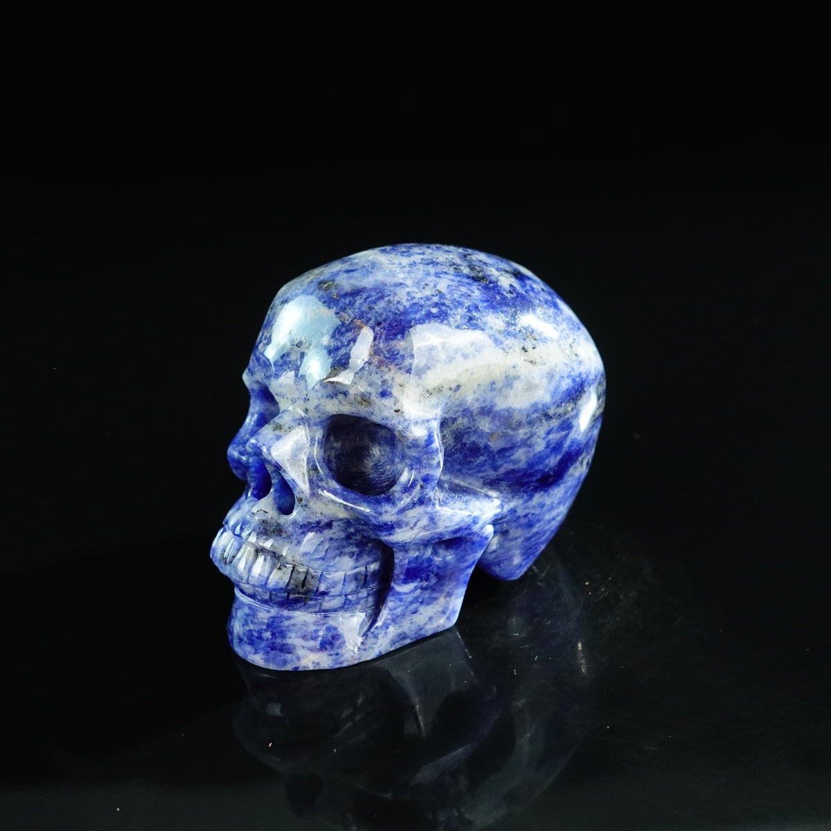 3.0" Sodalite Crystal Skull Carving - Unique Piece #SL03