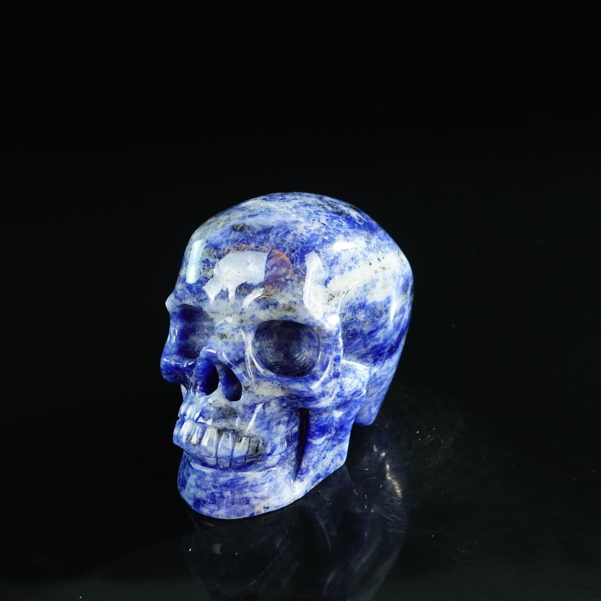 3.0" Sodalite Crystal Skull Carving - Unique Piece #SL03