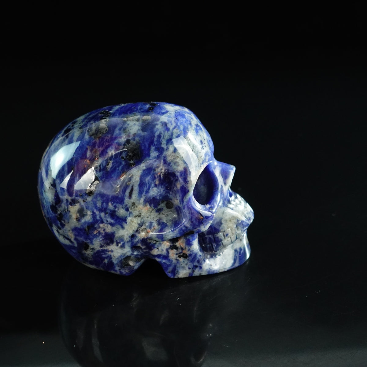 3.0" Sodalite Crystal Skull Carving - Unique Piece #SL04