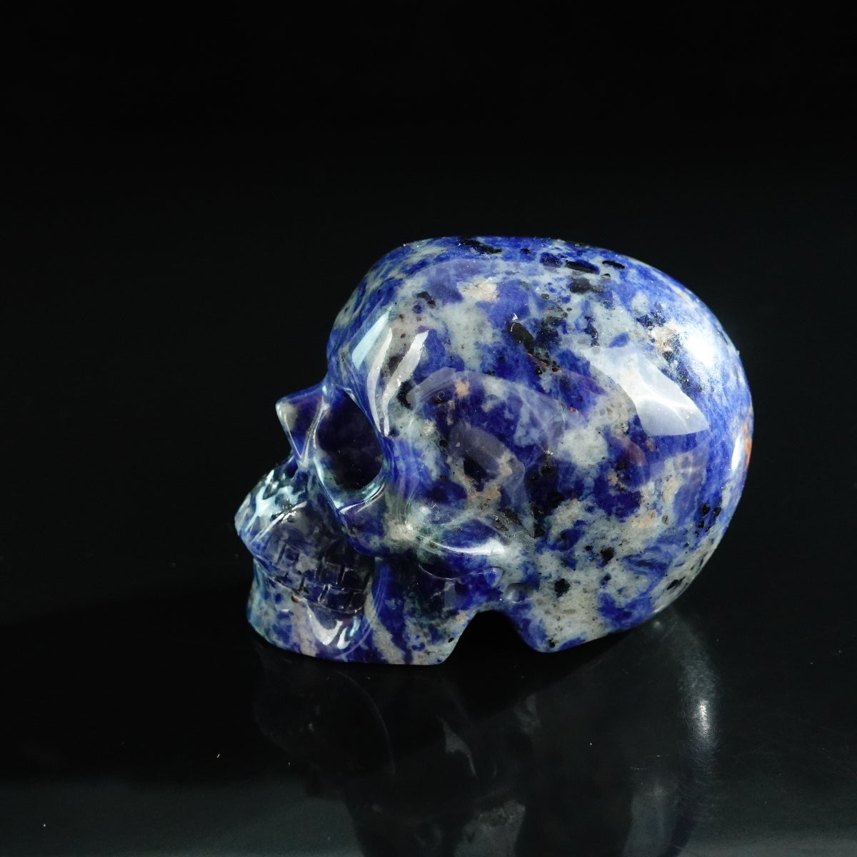 3.0" Sodalite Crystal Skull Carving - Unique Piece #SL04