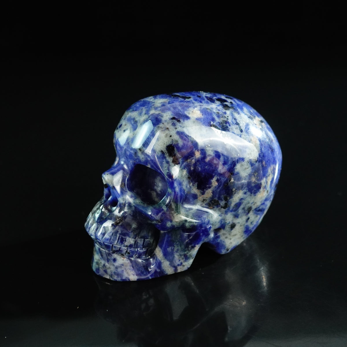3.0" Sodalite Crystal Skull Carving - Unique Piece #SL04
