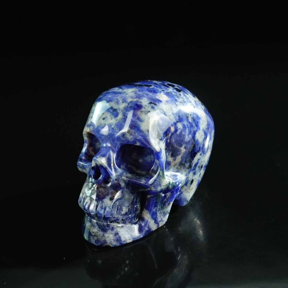 3.0" Sodalite Crystal Skull Carving - Unique Piece #SL04