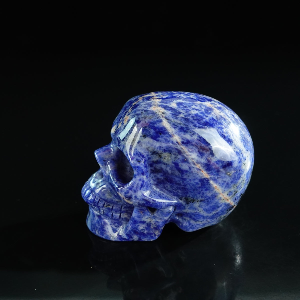 3.0" Sodalite Crystal Skull Carving - Unique Piece #SL05