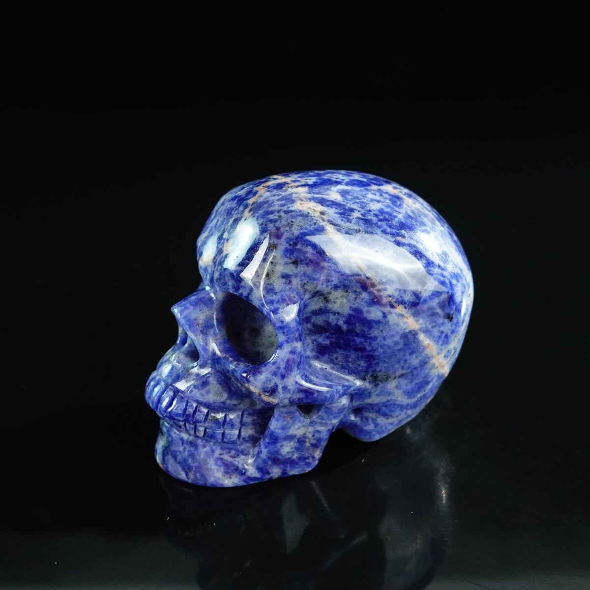 3.0" Sodalite Crystal Skull Carving - Unique Piece #SL05