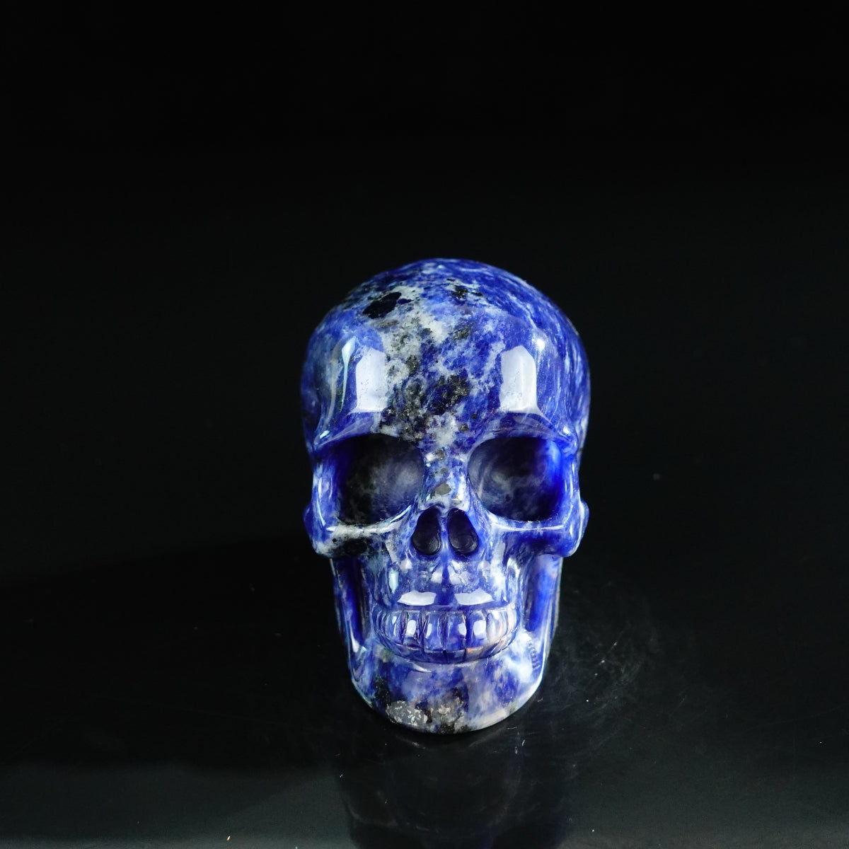 3.0" Sodalite Crystal Skull Carving - Unique Piece #SL06