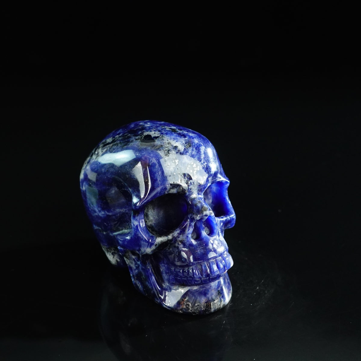 3.0" Sodalite Crystal Skull Carving - Unique Piece #SL06