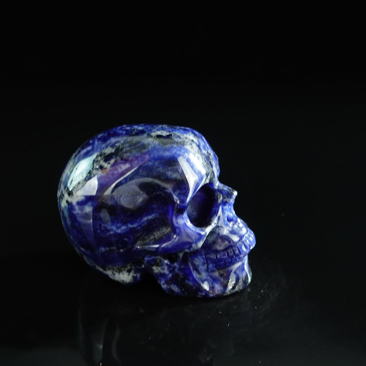3.0" Sodalite Crystal Skull Carving - Unique Piece #SL06