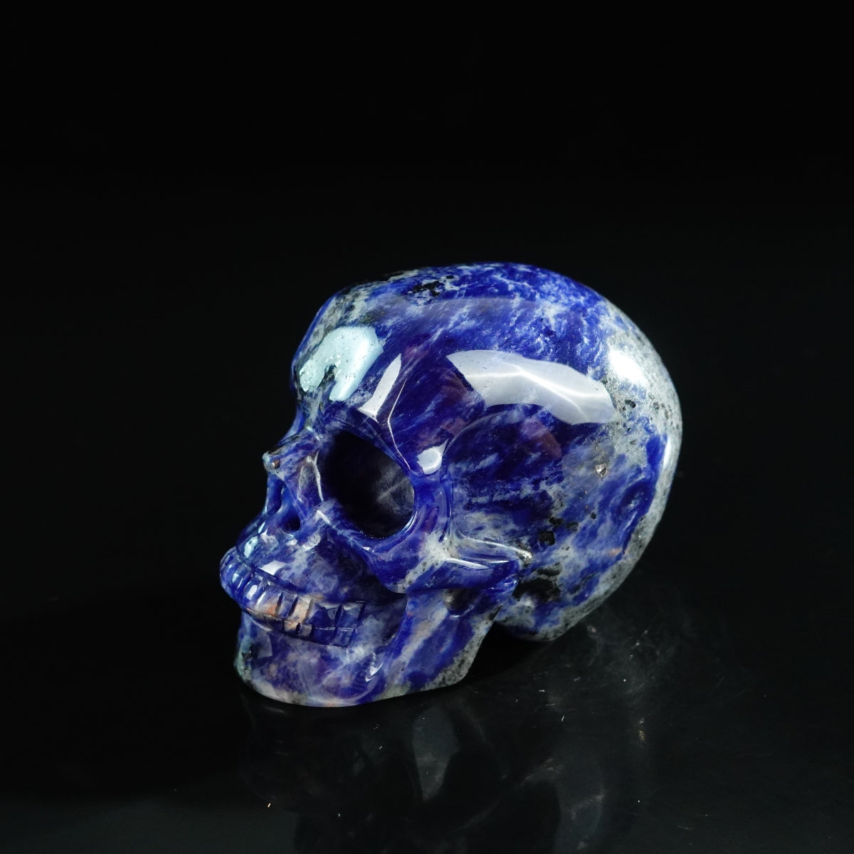 3.0" Sodalite Crystal Skull Carving - Unique Piece #SL06