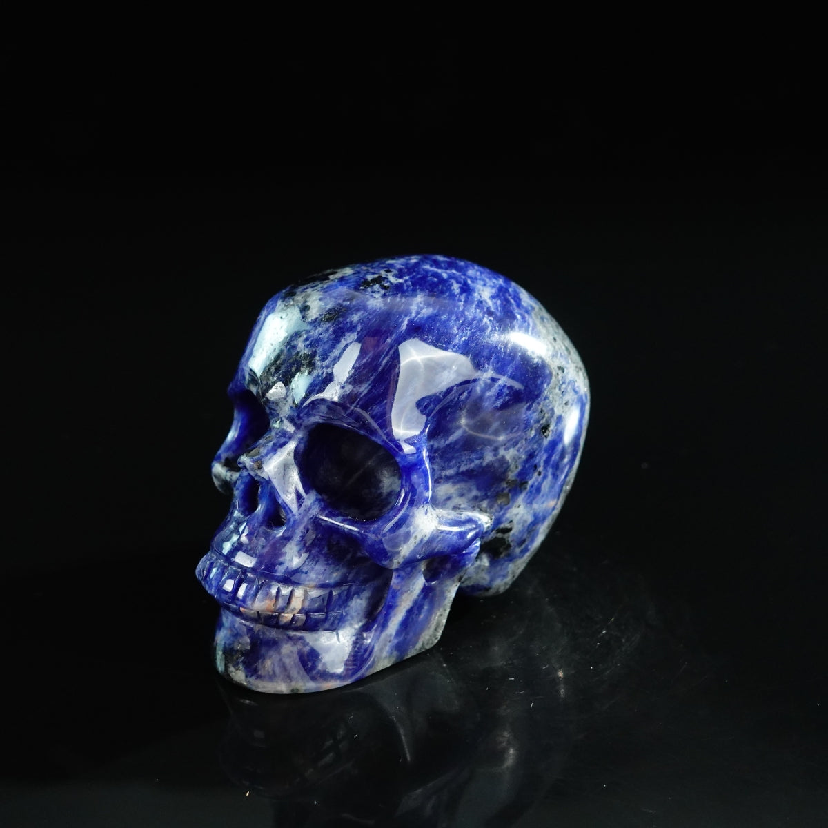 3.0" Sodalite Crystal Skull Carving - Unique Piece #SL06
