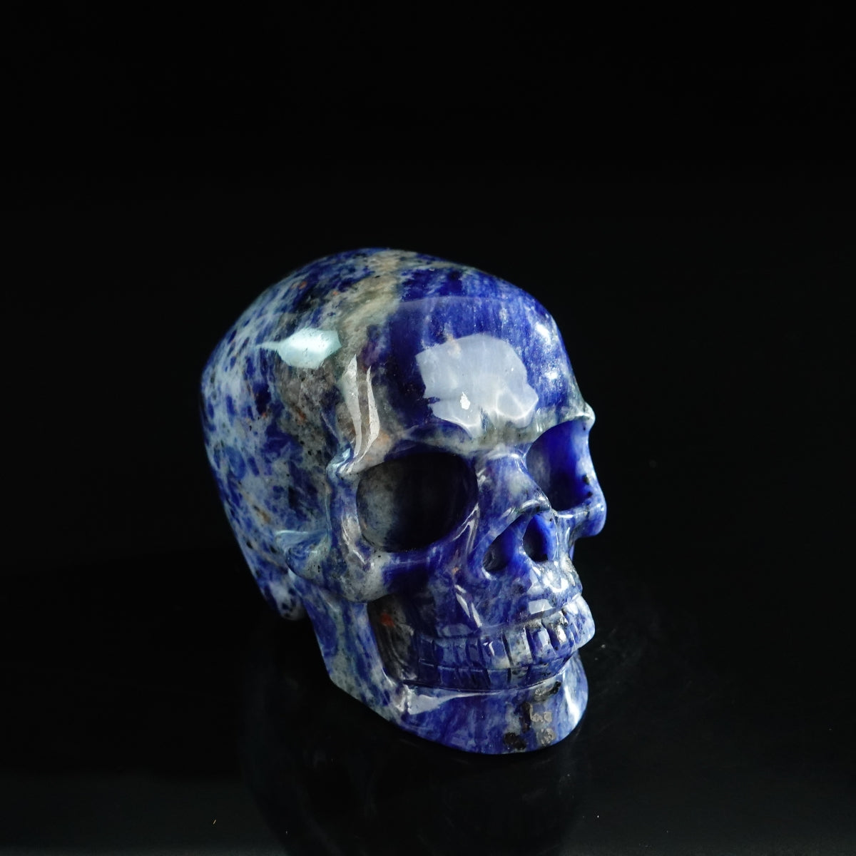 3.0" Sodalite Crystal Skull Carving - Unique Piece #SL07